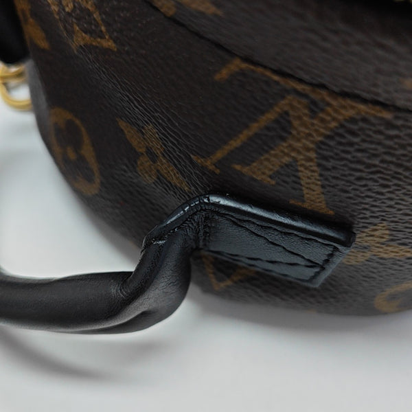 PALM SPRINGS Mini Monogram Coated Canvas Brown