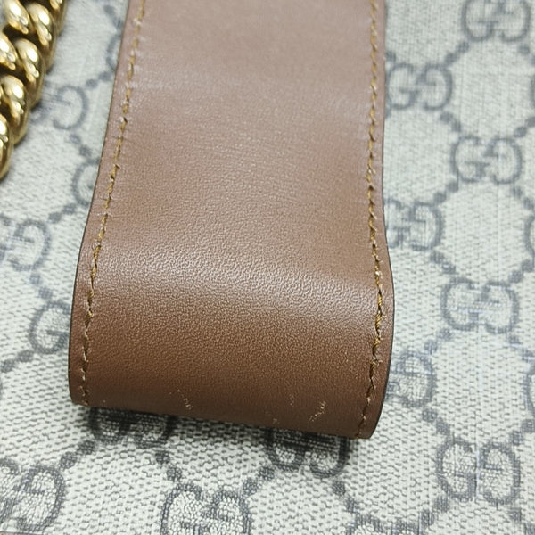 Padlock Small Monogram Coated Canvas Beige