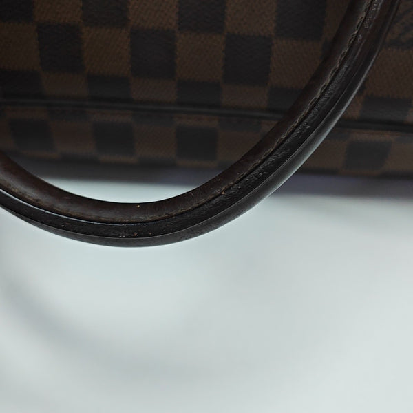 DUOMO Damier Ebene Coated Canvas Brown