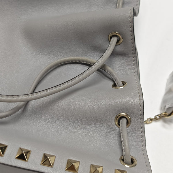 Calfskin Shoulder Bag Gray