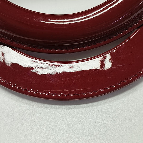 Lady Dior Medium Cannage Patent Leather Red