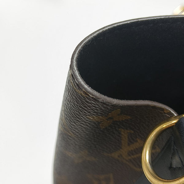 NÉONOÉ MM Monogram Coated Canvas Brown