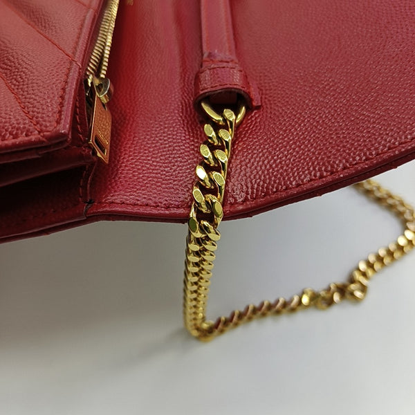 MONOGRAM Medium Quilted Calfskin Red