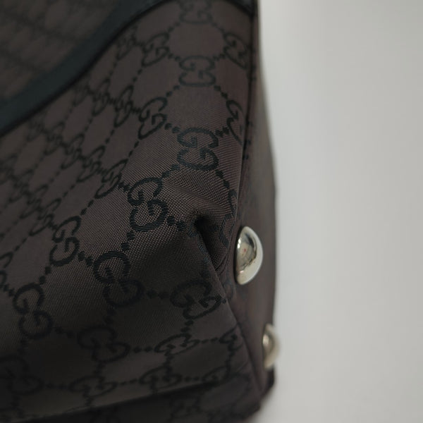 Monogram Canvas Tote Bag Brown