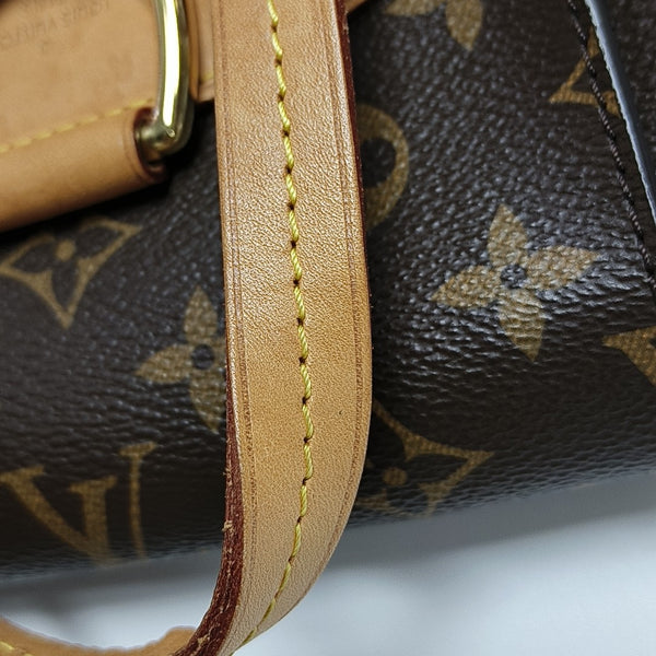 MONTSOURIS MM Monogram Coated Canvas Brown