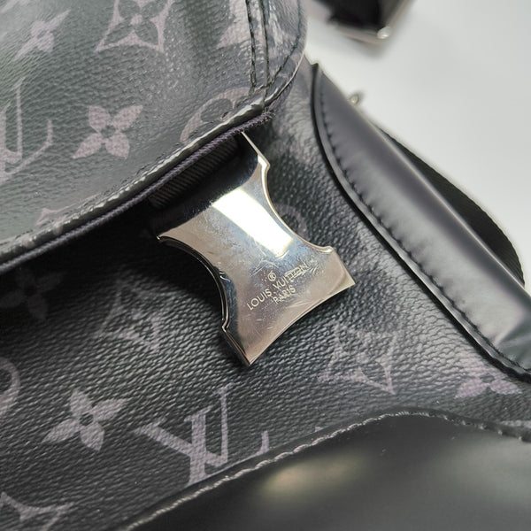 VOYAGER PM Monogram Coated Canvas Black