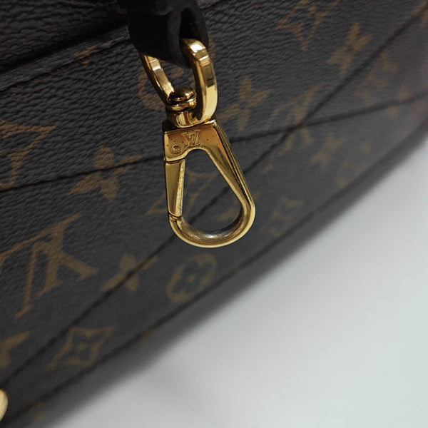 MONTAIGNE MM Monogram Coated Canvas Brown