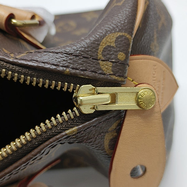SPEEDY 25 Monogram Coated Canvas Brown