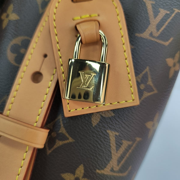 ALL IN Monogram Coated Canvas Brown