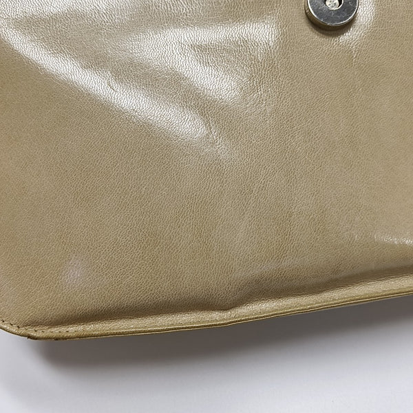 Calfskin Shoulder Bag Beige