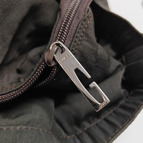 Canvas Top Handle Bag Green
