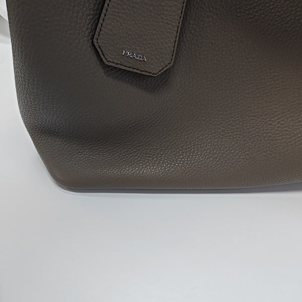 Double Large Calfskin Gray