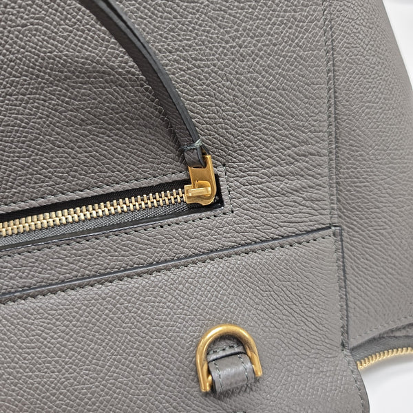 BELT Mini Calfskin Gray