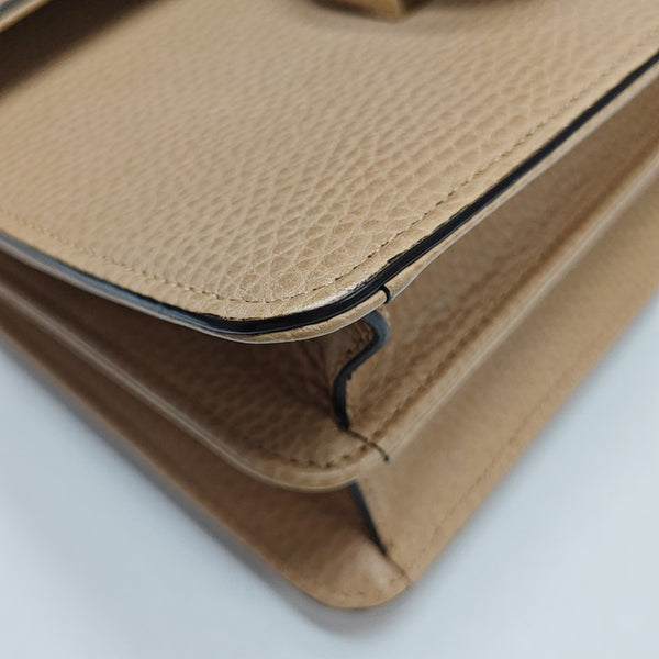 Interlocking G Small Calfskin Beige