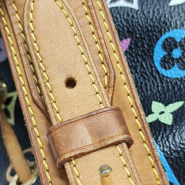 LV × TM NÉONOÉ MM Monogram Coated Canvas Black