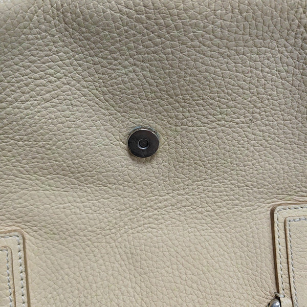 Calfskin Top Handle Bag Beige
