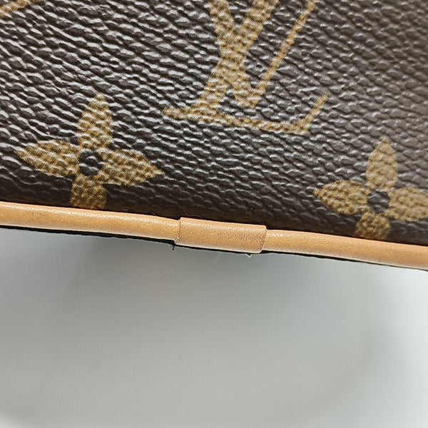 BOITE CHAPEAU Mini Monogram Coated Canvas Brown