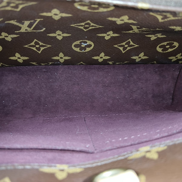 MONTAIGNE BB Monogram Coated Canvas Brown
