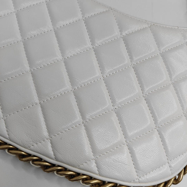 HOBO Small Quilted Lambskin White