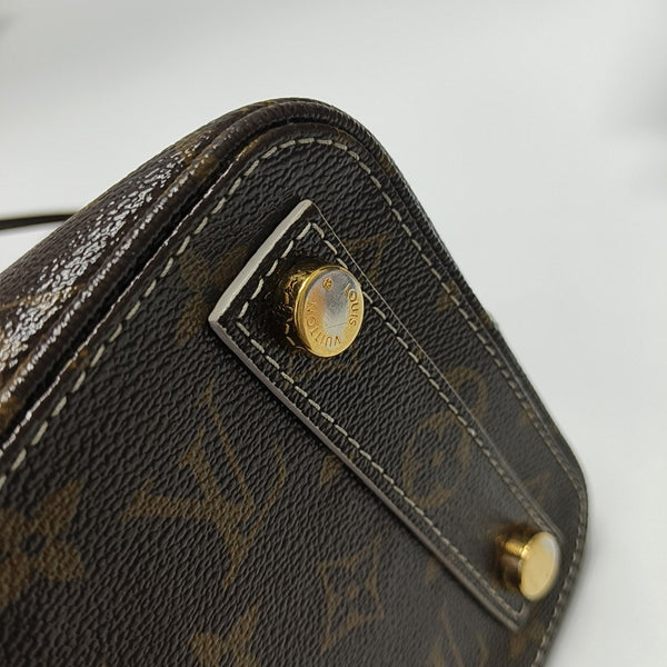 LOCKIT Monogram Coated Canvas Brown