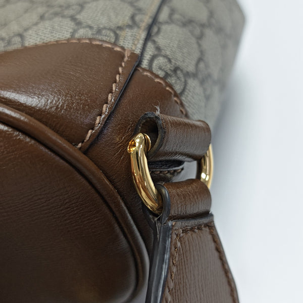 Monogram Coated Canvas Backpack Black