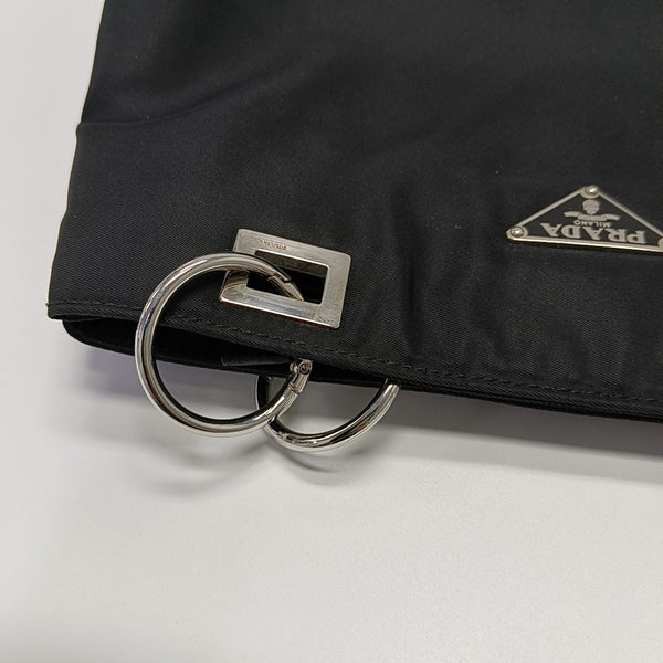Nylon Shoulder Bag Black