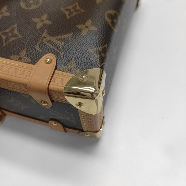 SIDE TRUNK MM Monogram Coated Canvas Brown