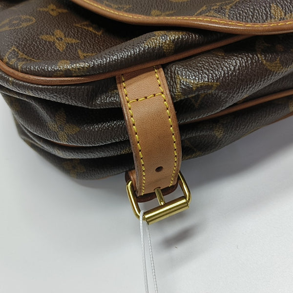 SAUMUR 30 Monogram Coated Canvas Brown