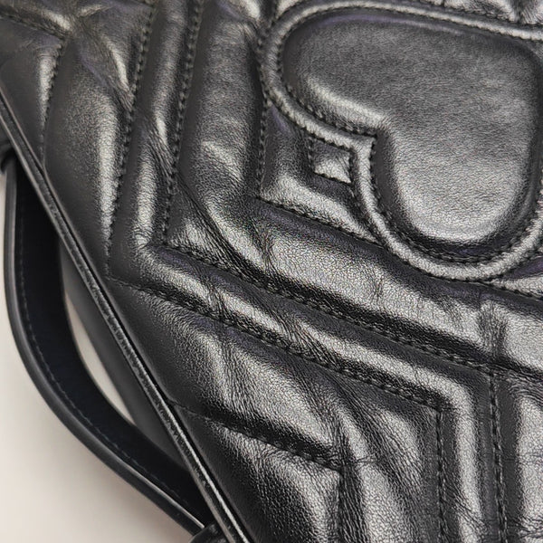 GG Marmont Medium Quilted Calfskin Black