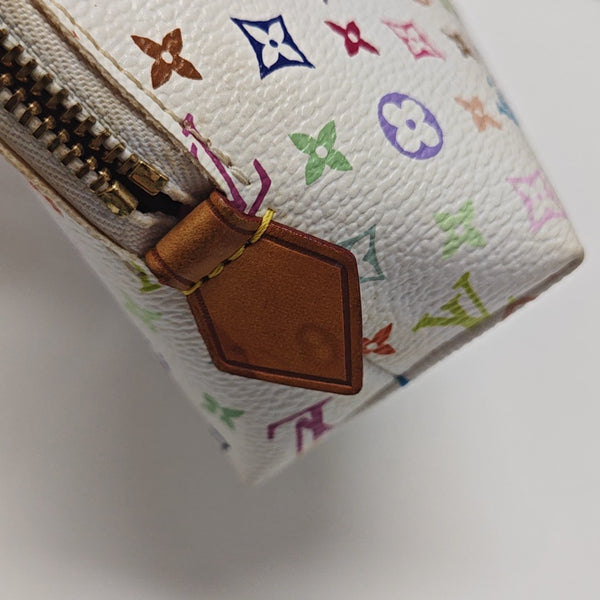 LV × TM COSMETIC PM Monogram Coated Canvas White