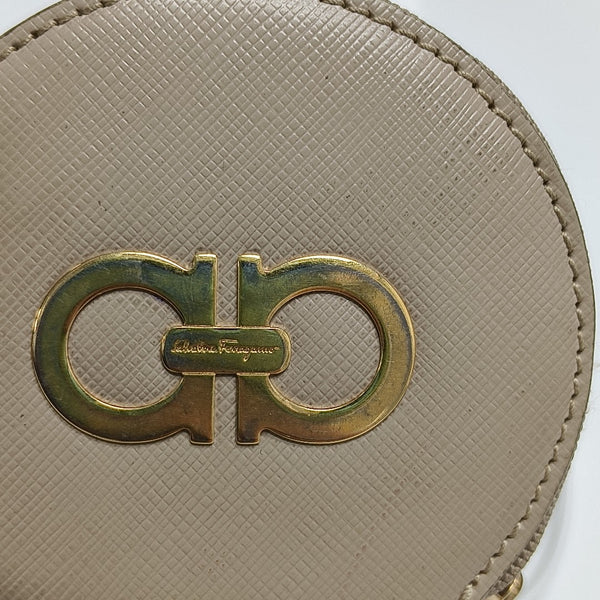 Leather Coin Purse Beige