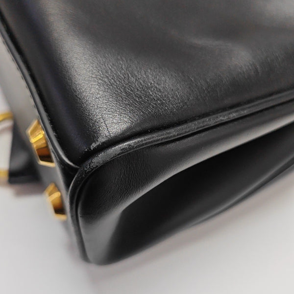 Calfskin Shoulder Bag Mini Black