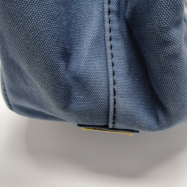 Denim Quilted Canvas Blue