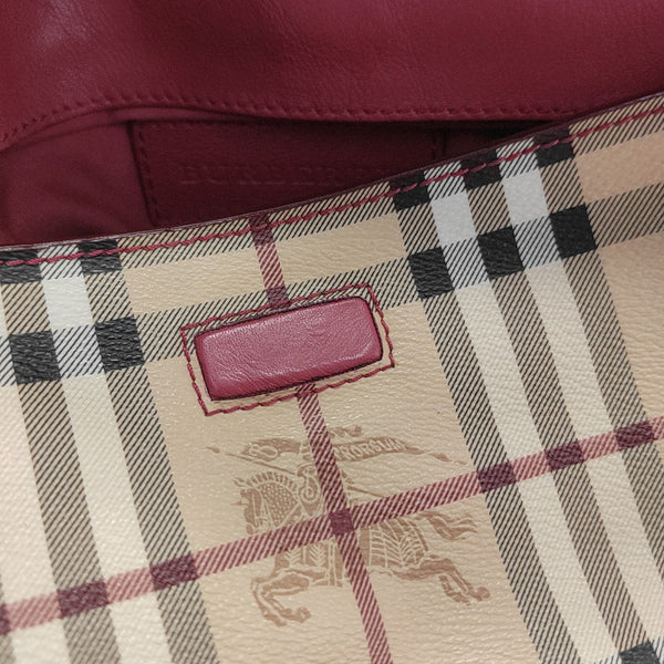 Coated Canvas Shoulder Bag Beige