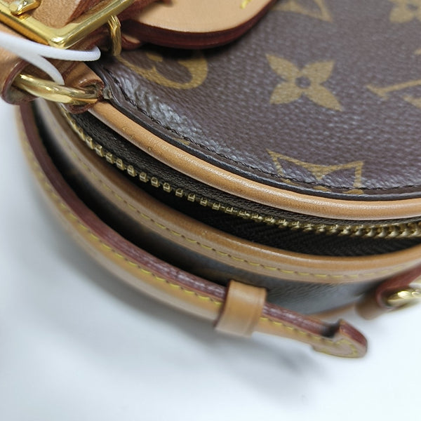 BOITE CHAPEAU Mini Monogram Coated Canvas Brown