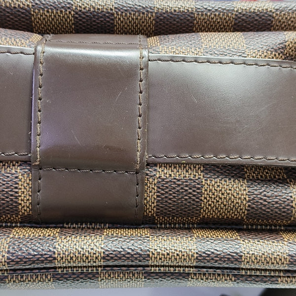 NAVIGLIO Damier Ebene Coated Canvas Brown