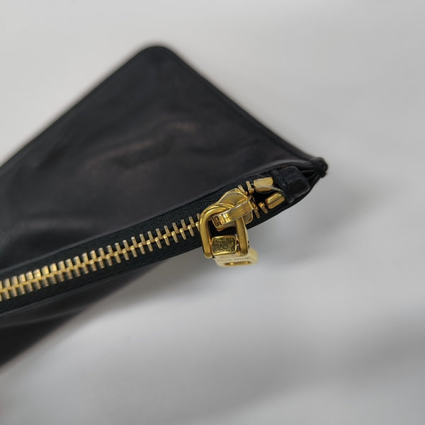 Quilted Lambskin Clutch Black