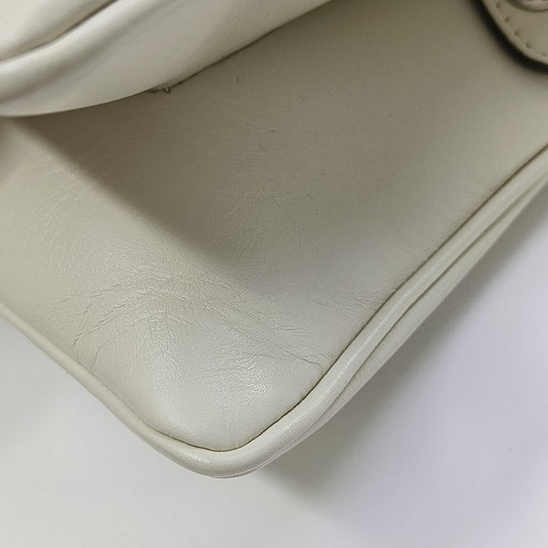 Calfskin Shoulder Bag White