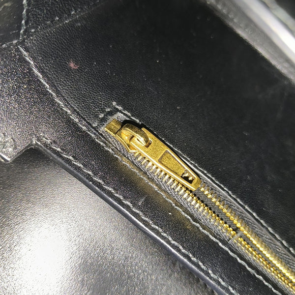 Leather Shoulder Bag Black