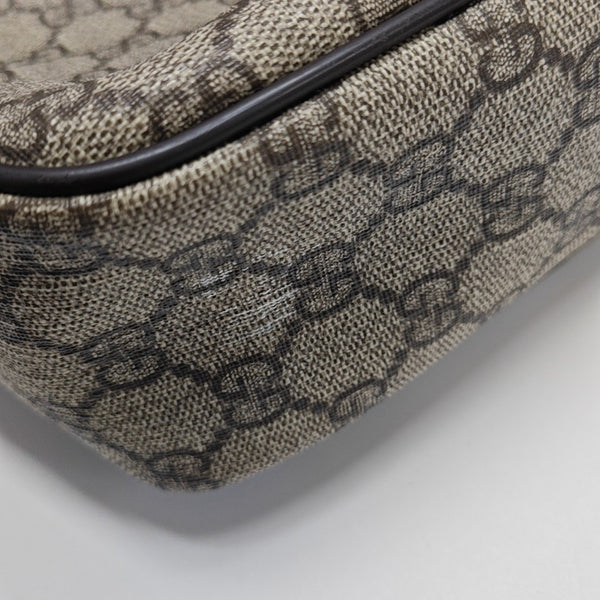 GG Supreme Monogram Coated Canvas Black