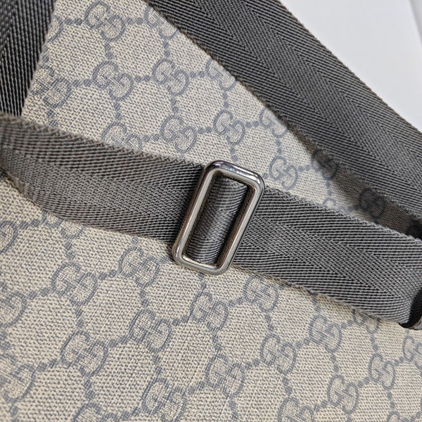 Messenger Monogram Coated Canvas Beige