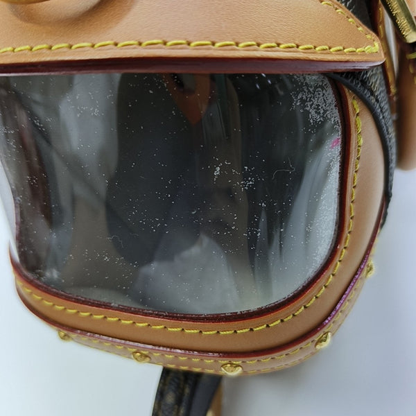 Monogram Coated Canvas Shoulder Bag Mini Brown