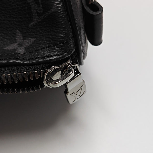 KEEPALL 35 Monogram Coated Canvas Black