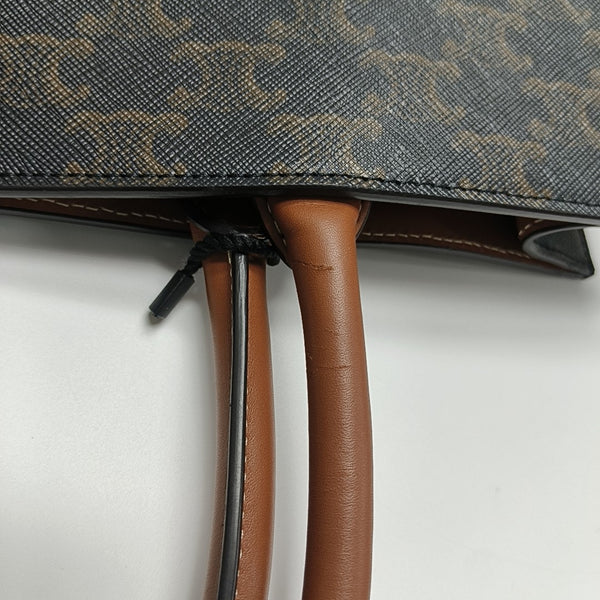 CABAS CELINE Medium Coated Canvas Brown