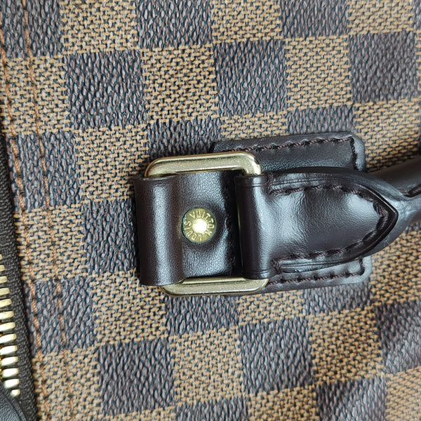 GRIMAUD Damier Ebene Coated Canvas Brown