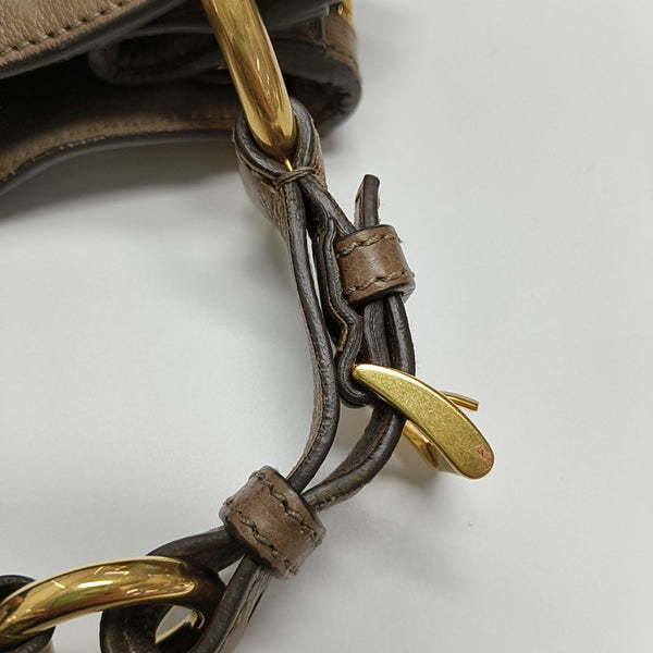 Calfskin Shoulder Bag Brown
