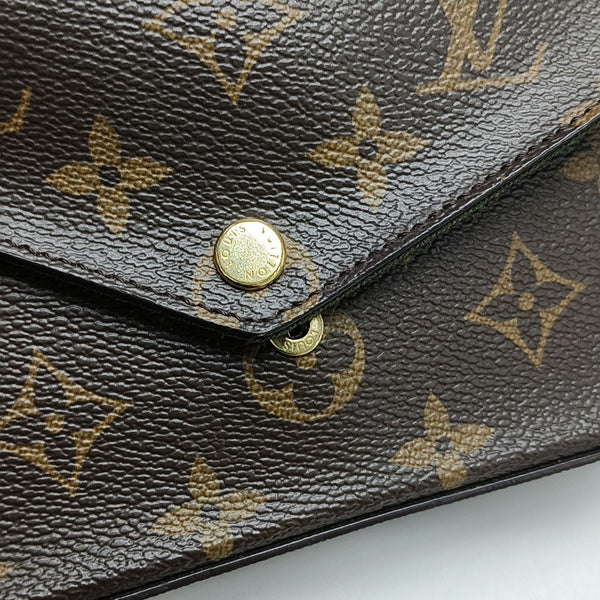 FÉLICIE Monogram Coated Canvas Brown