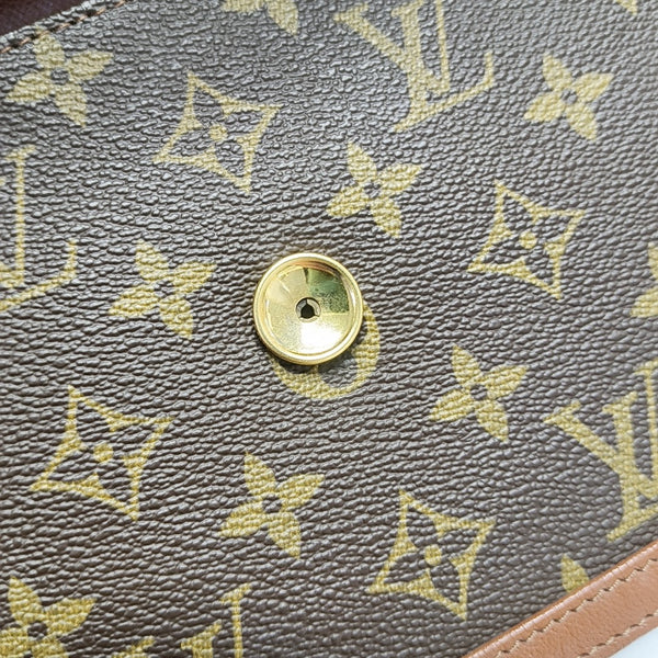 DAME GM Monogram Coated Canvas Brown