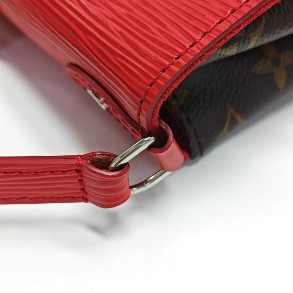 SAINT MICHEL Monogram Coated Canvas Brown