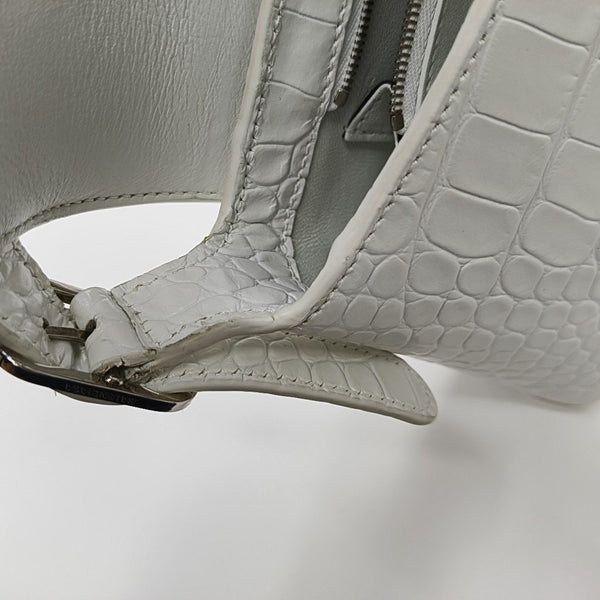 Calfskin Top Handle Bag White